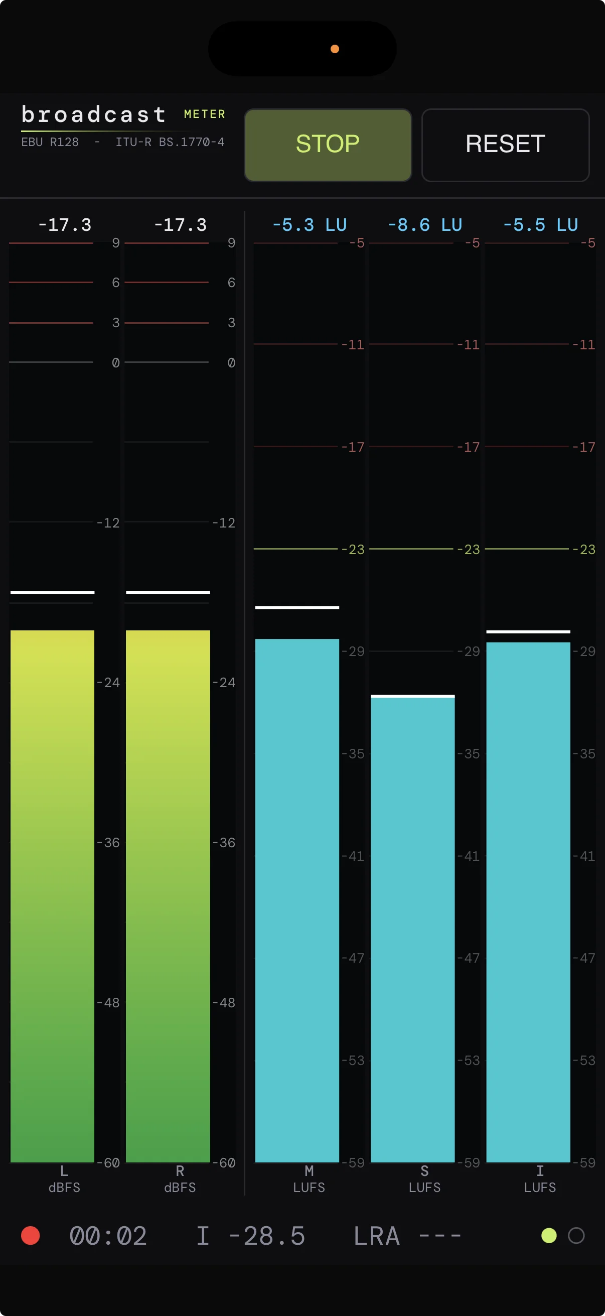 Broadcast Meter Mini — Page Meters